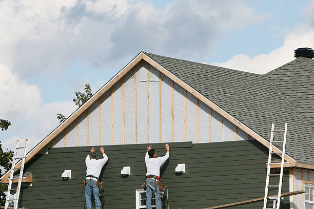 Professional Wood Siding technician working in Grassflat, PA